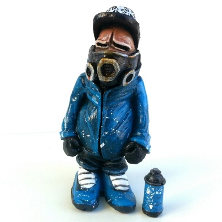 MASKEDMEN GRAFFITI MODEL ADDIDAS BLUE by Hoakser