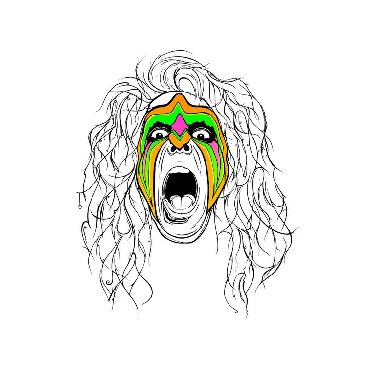 THE ULTIMATE LEGEND - Wrestlemania VI Neon by Ardabus Rubber