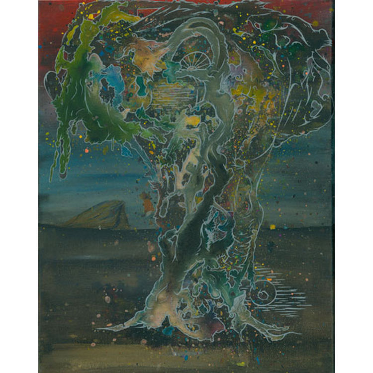 THE TREE OF CHAOS IN  THE VALLEY OF MT. ALAMUT by Ardabus Rubber