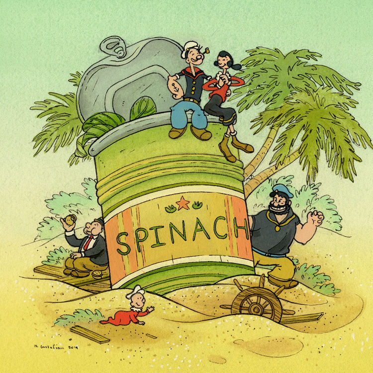 Popeye And Friends by Nicole Gustafsson