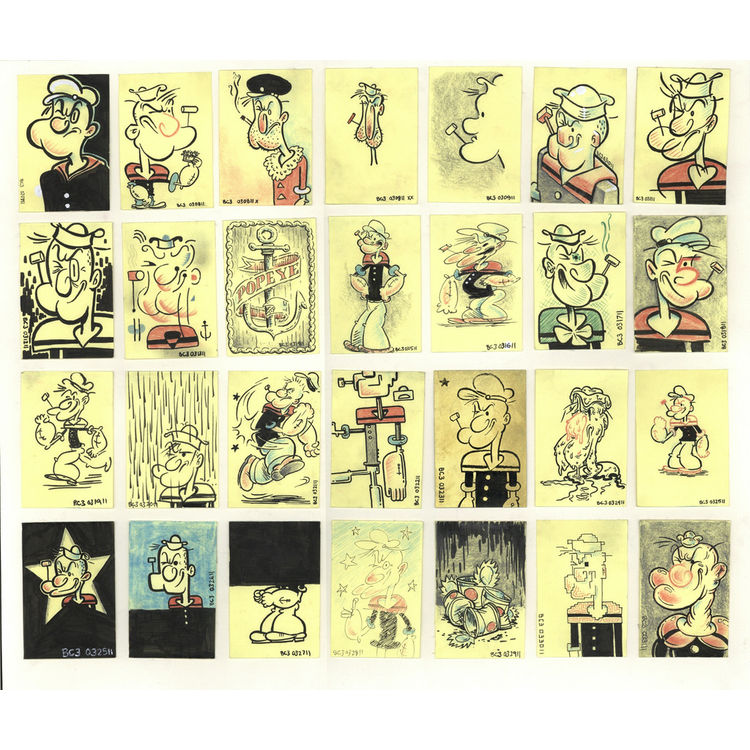 Popeye Postit-It's by Bob Cavin III