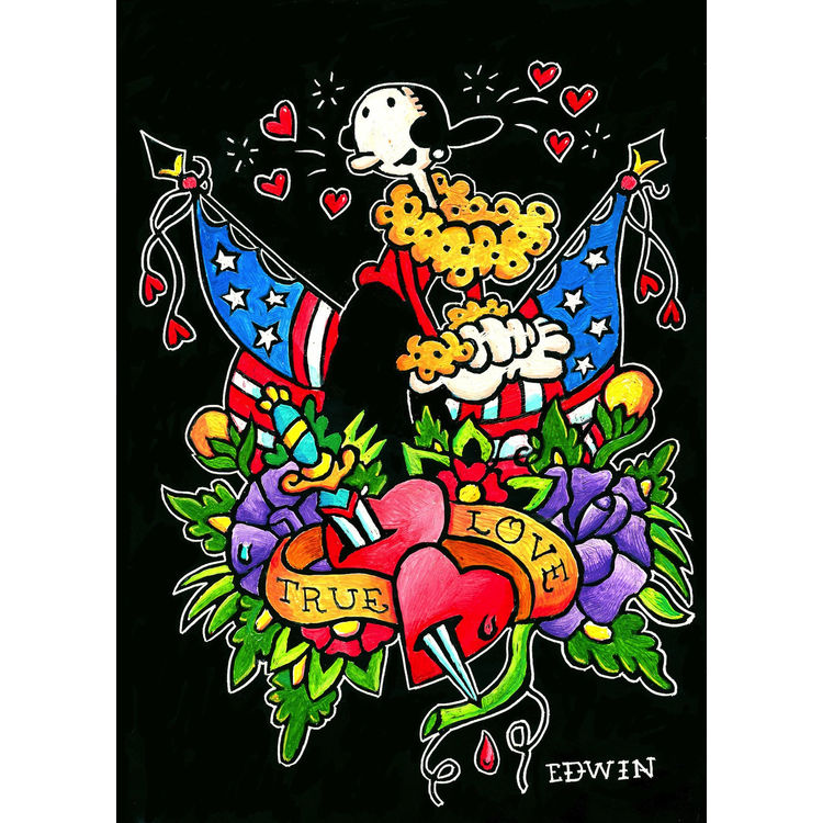 Popeye Triptych - Olive by Edwin Vazquez