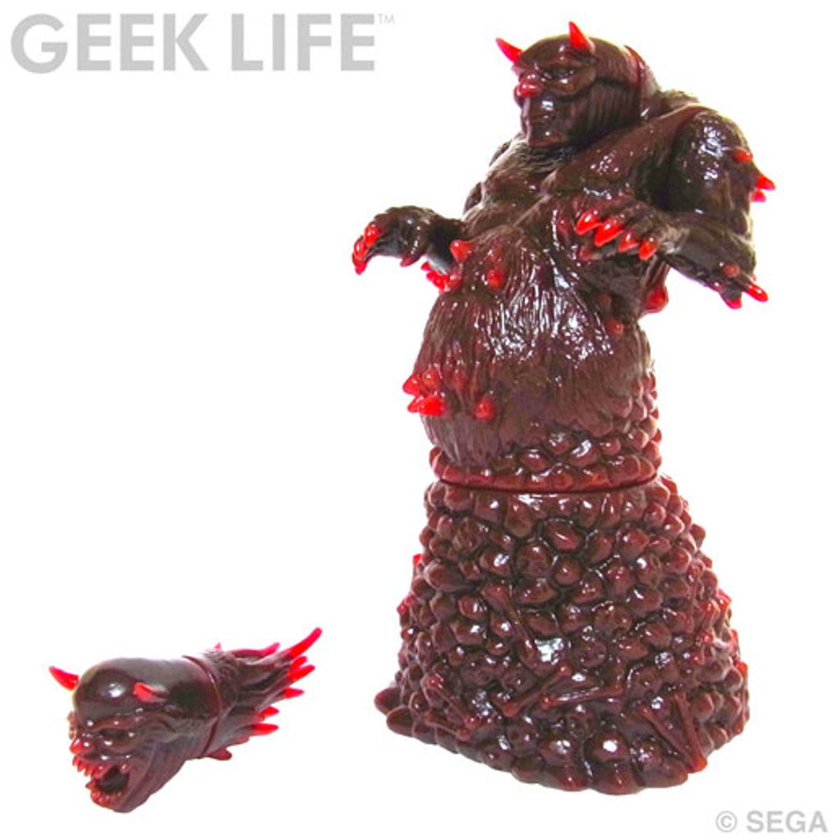 Altered Beast: Stage 1 Boss Haggar 2nd Color - Crystal Clear Red & Black Megadrive Battle Damaged Edition