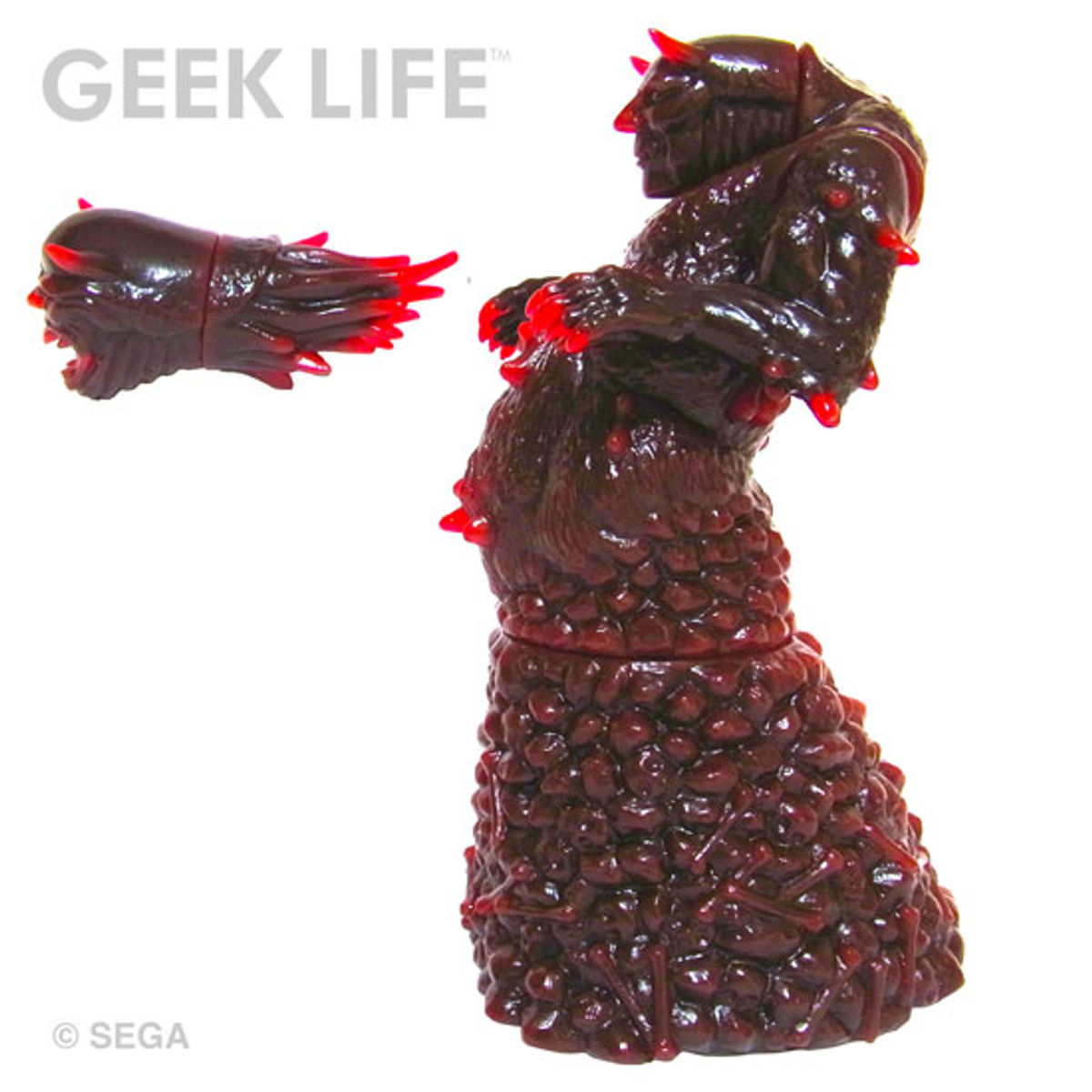 Altered Beast: Stage 1 Boss Haggar 2nd Color - Crystal Clear Red & Black Megadrive Battle Damaged Edition