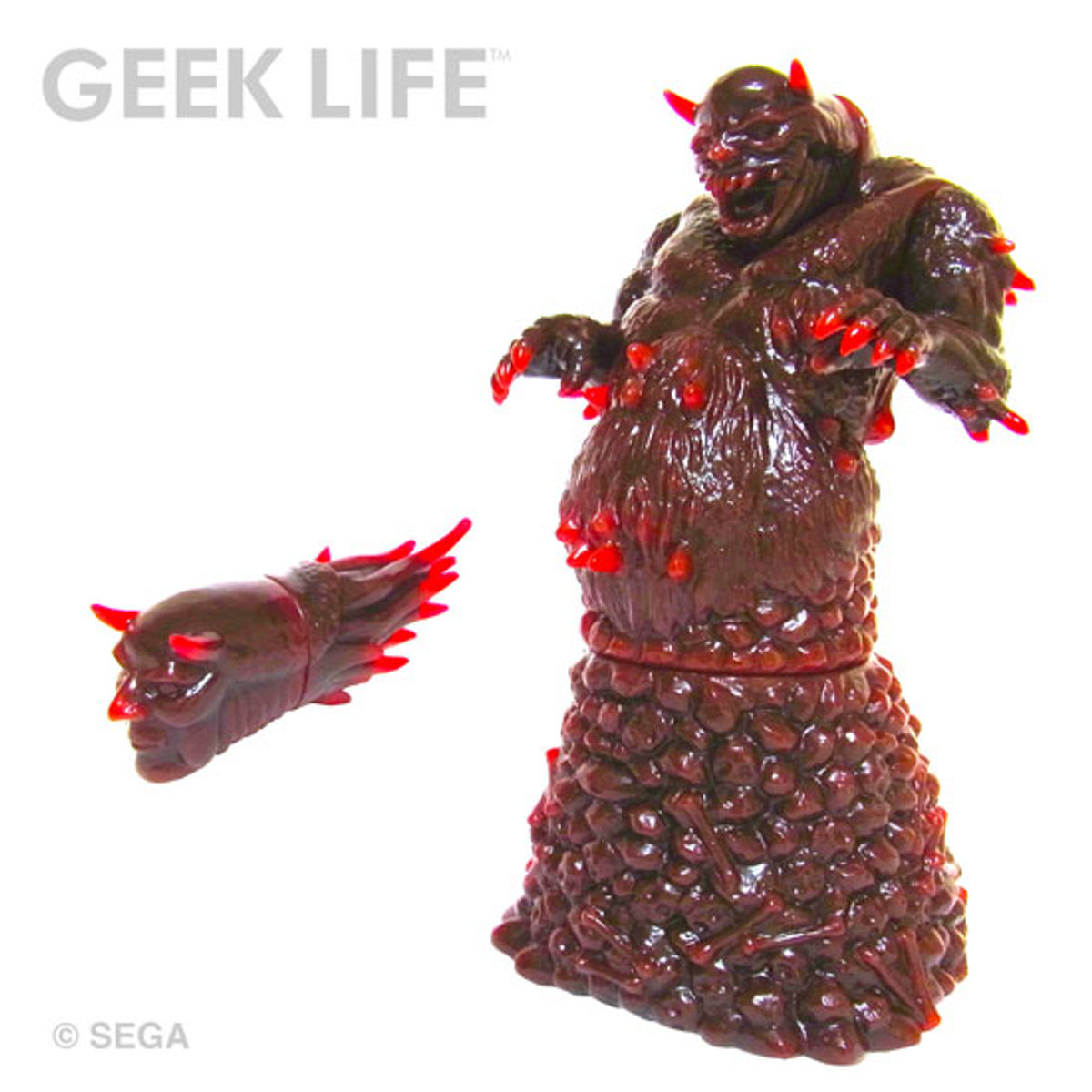 Altered Beast: Stage 1 Boss Haggar 2nd Color - Crystal Clear Red & Black Megadrive Battle Damaged Edition