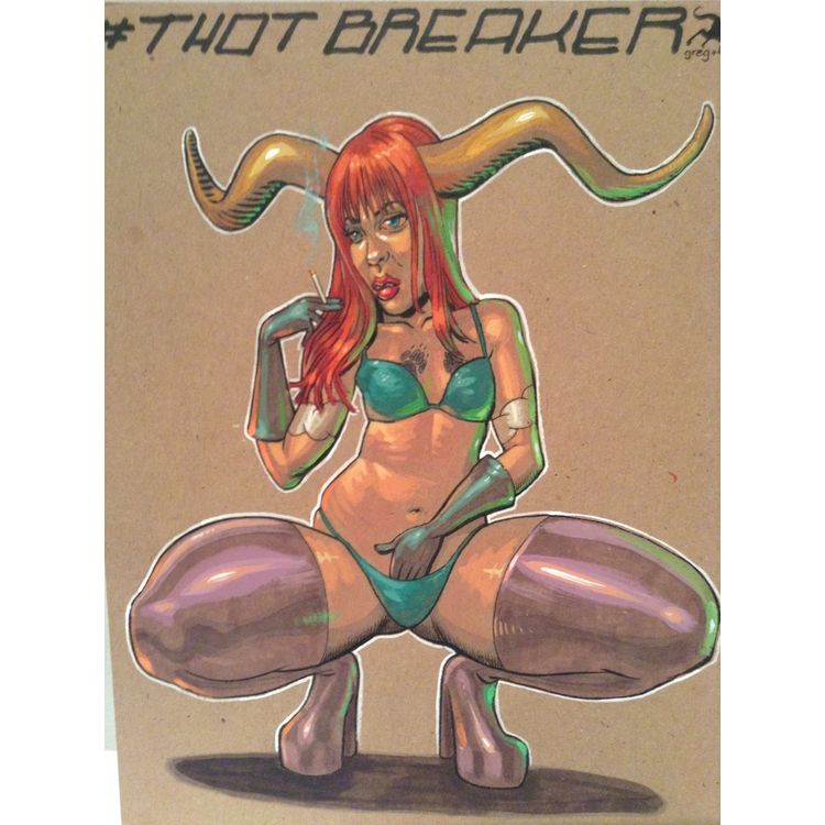 Illustration- #thotbreaker by Greg and Fake