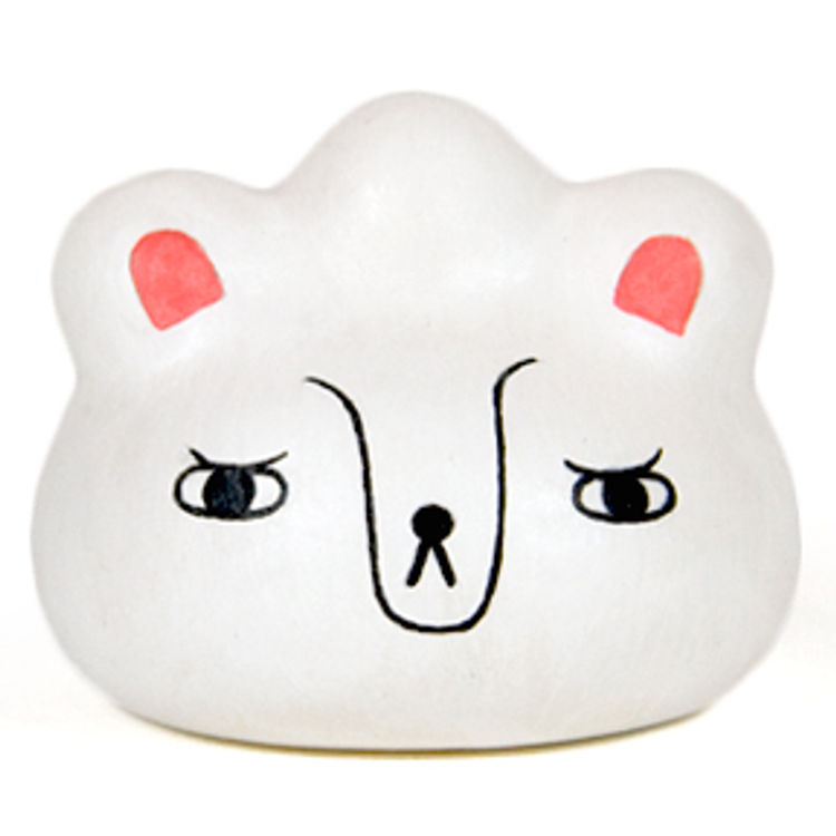 Custom Pocket Pork Dumpling : Bear Buns White with Pink Ears by Andrea Kang