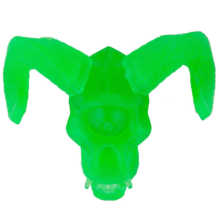 NYCC GHOST CAVE: SATAN CYCO SIMON SKULL (GREEN) by Dave Bondi