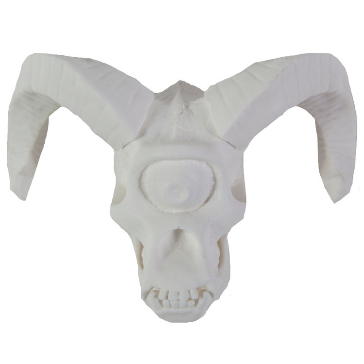 NYCC GHOST CAVE: SATAN CYCO SIMON SKULL (WHITE) by Dave Bondi