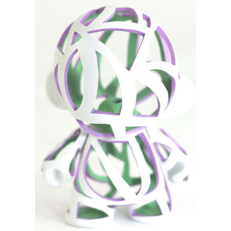 Reticulated Munny White And Purple by Carson Catlin