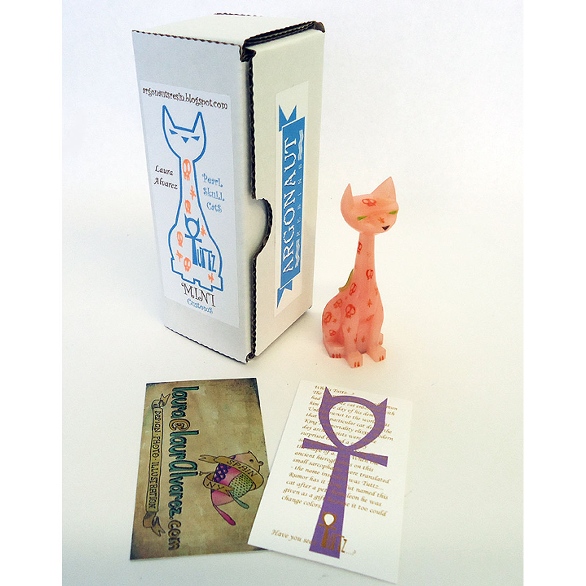 PEARL CAST SKULL CAT TUTTZ - peach