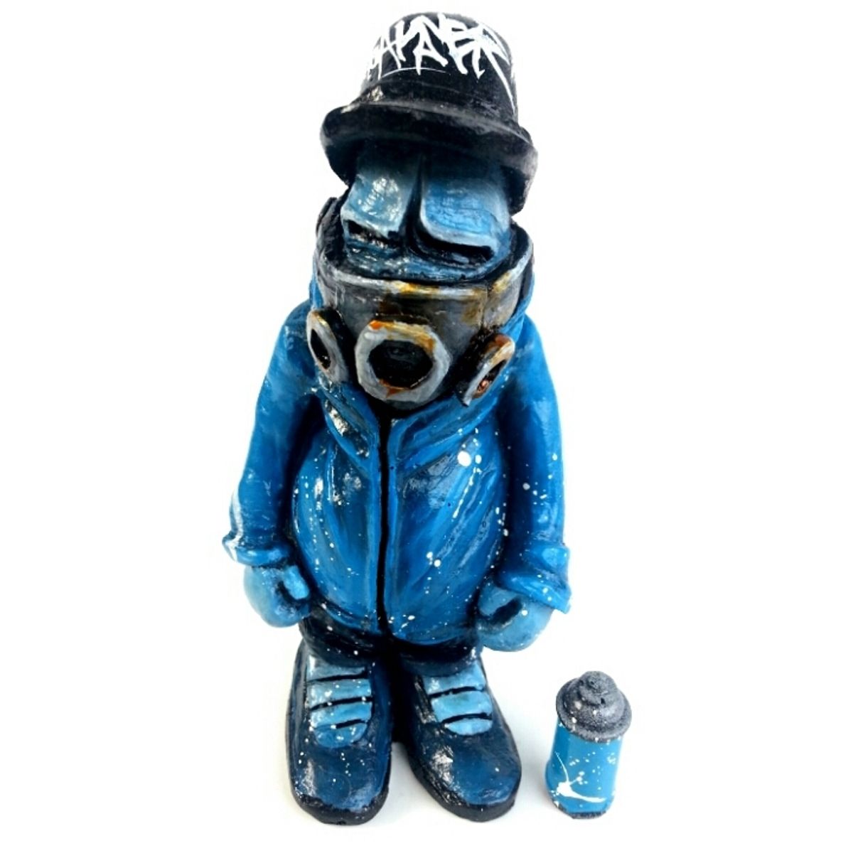 MASKEDMAN ADDIDAS GRAFFITI HAND PAINTED - blue