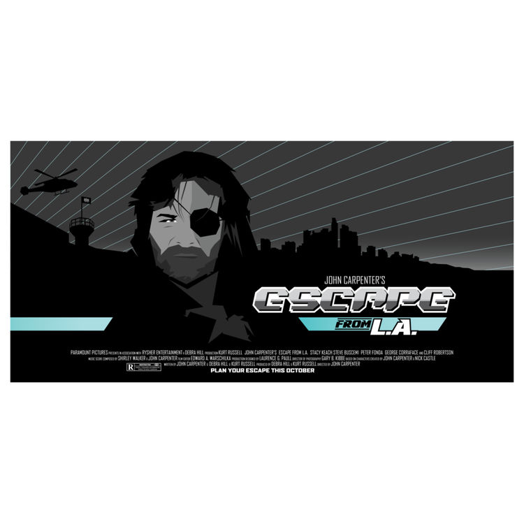 Escape From L.A. Movie Poster by Maxime Crouzet