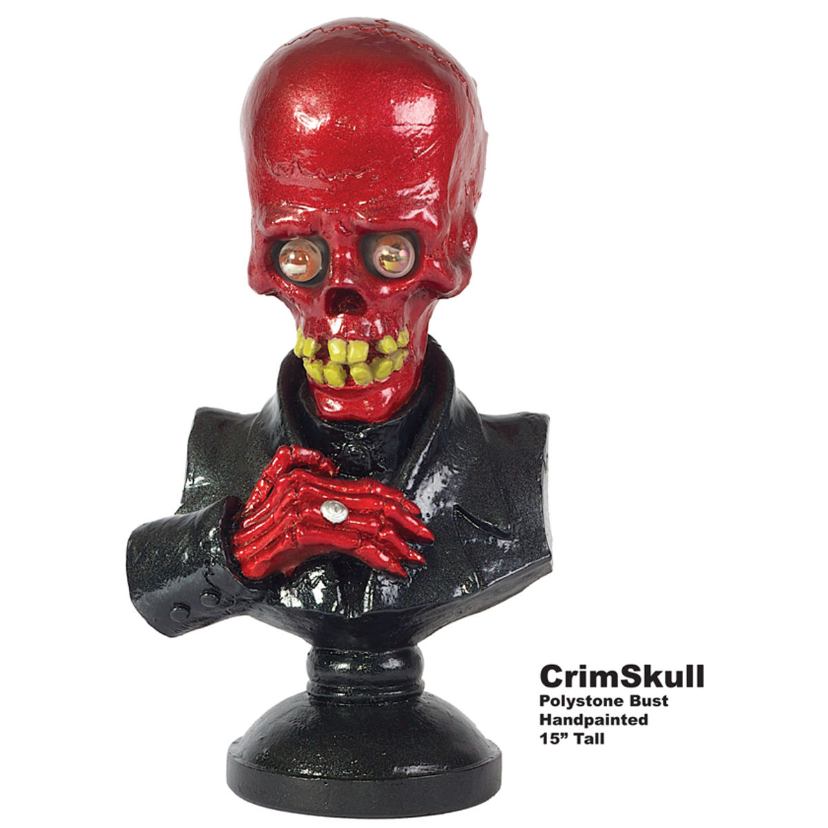 "Crimskull" Custom Painted Polystone Bust