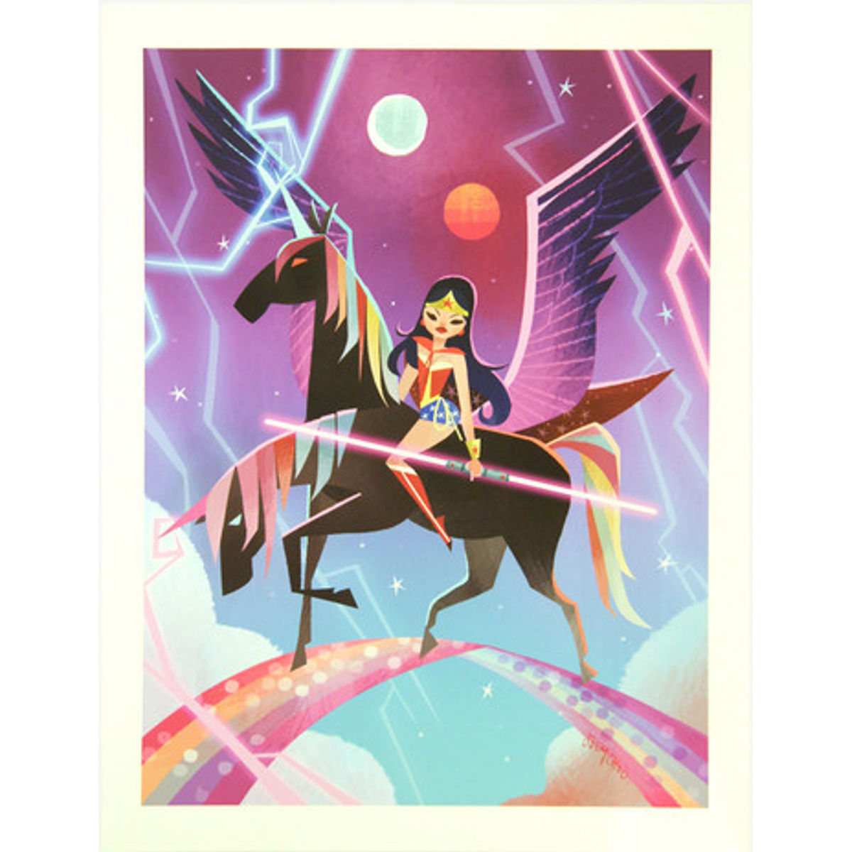 WonderWoman Mash-up Print