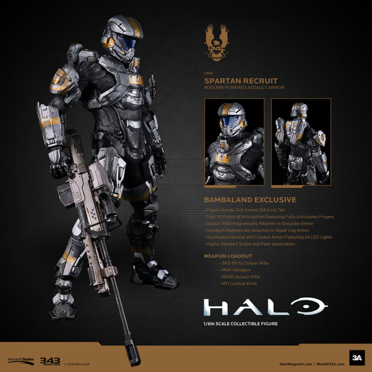 HALO UNSC Spartan Recruit BAMBALAND EXCLUSIVE
