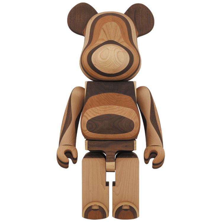 1000% Layered Wood Be@rbrick by Karimoku