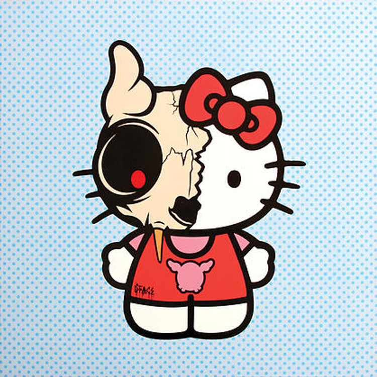Uh Oh Kitty Ho by D*Face (Dean Stockton)