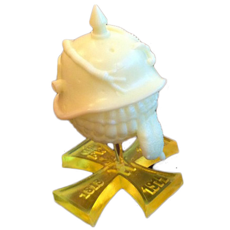 Hateball - GID Freaky Fritz with Yellow Cross by Frank Kozik