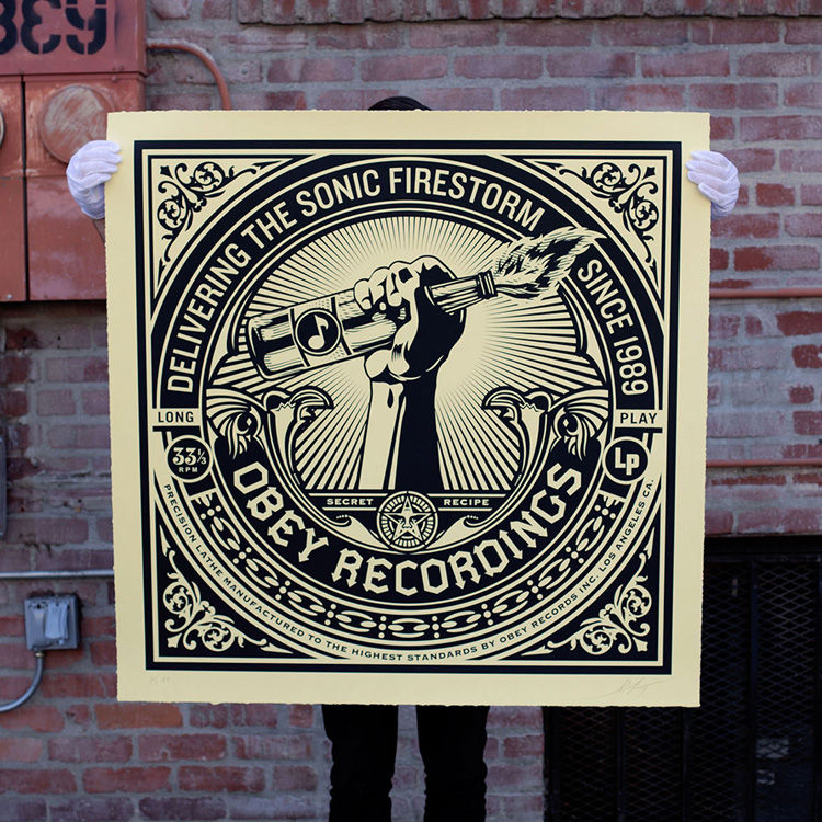 Sonic Firestorm by Obey Giant (Shepard Fairey)