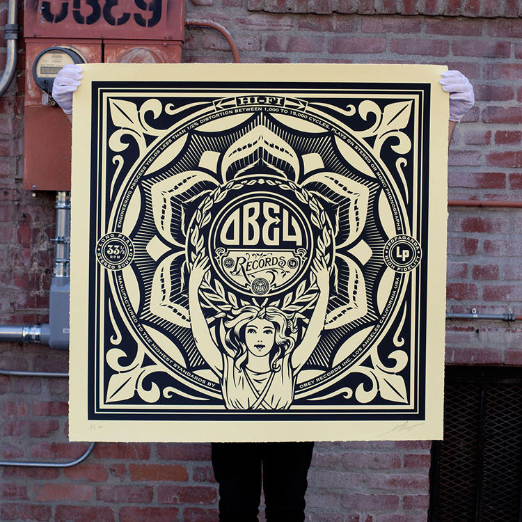Lotus Woman by Obey Giant (Shepard Fairey)