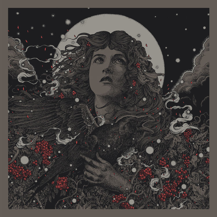 'THE RAVEN' Limited Edition Screen Print - Charcoal Grey by Richey Beckett