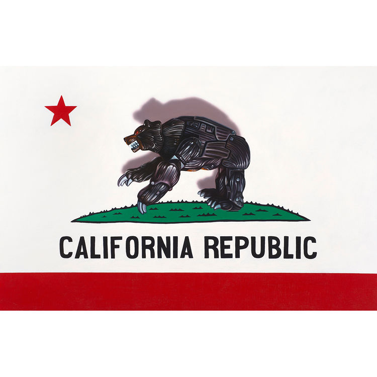 CALIFORNIA FLAG (ANIMORPH) by Robert Xavier Burden