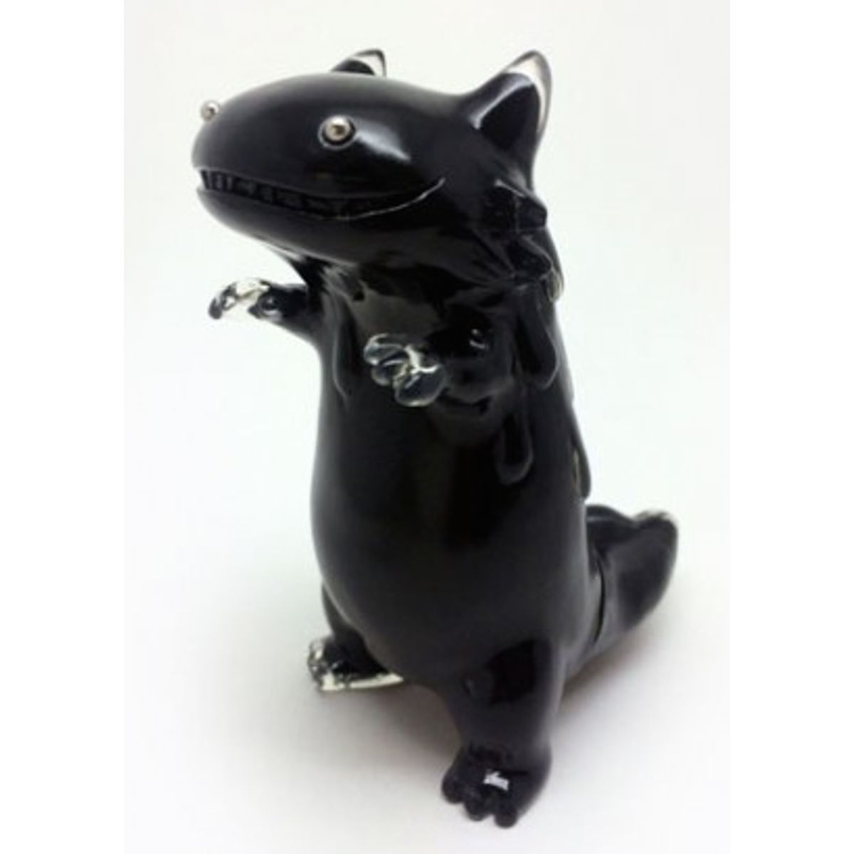 Byron - Clear x black with silver eyes