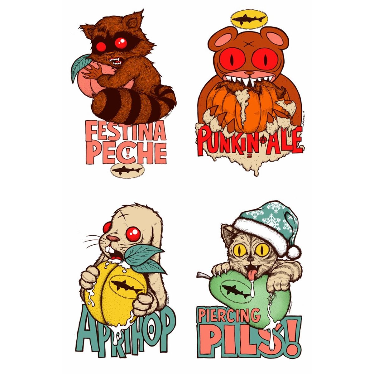 DOGFISH HEAD Seasonal Brews UNCUT Proof Prints