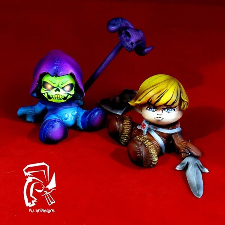 Masters of the Universe. He-Man and Skeletor by Fuller Designs