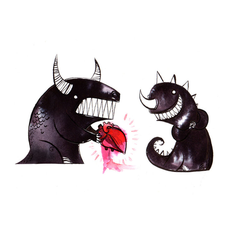 monster heart by oddFauna (Emma SanCartier)