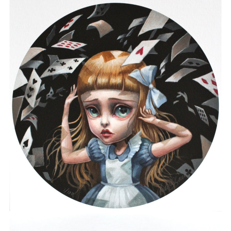 Alice and the Shower of Cards by Mab Graves