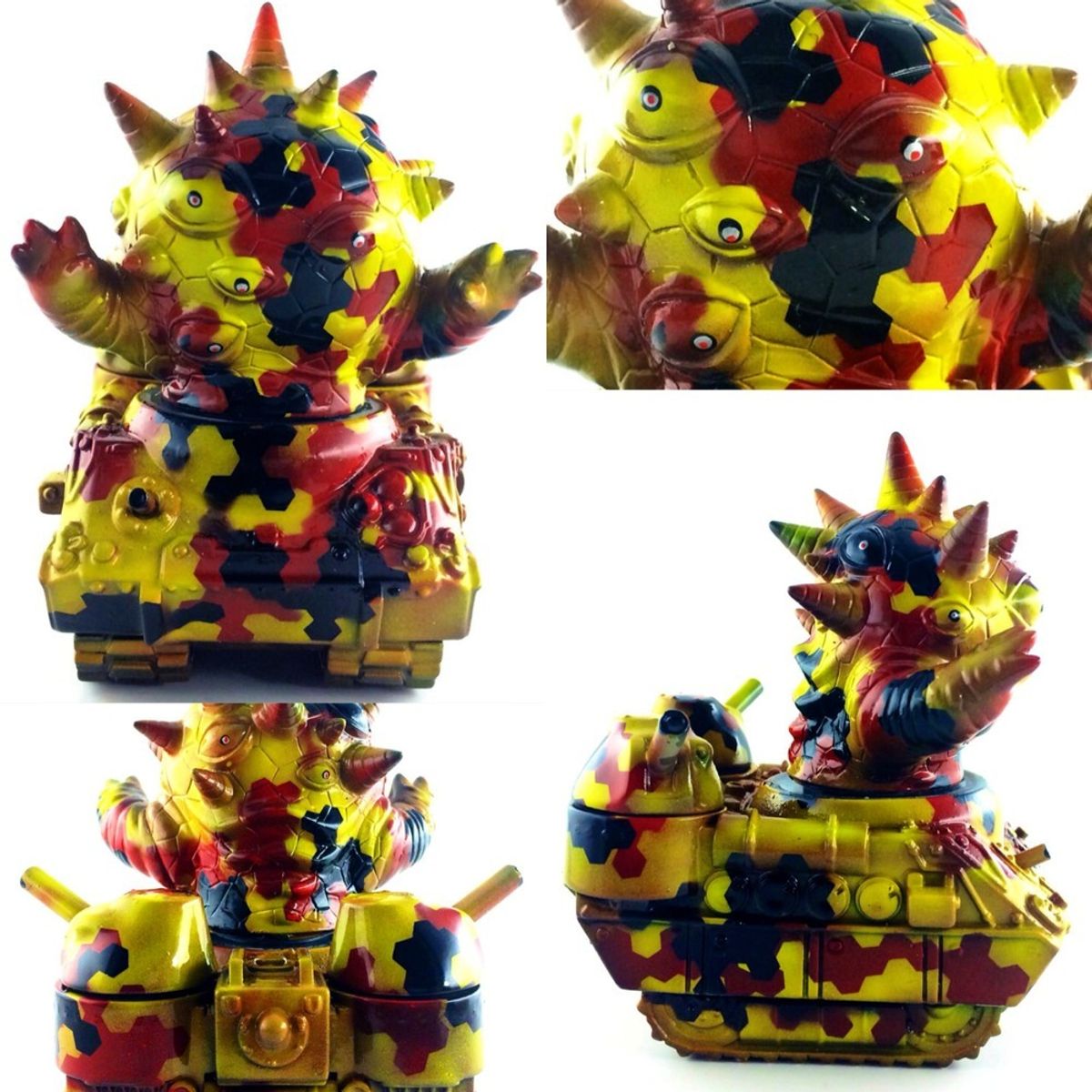 OP custom "hazmat" hex camo mini eyezon and kaiju tank set
