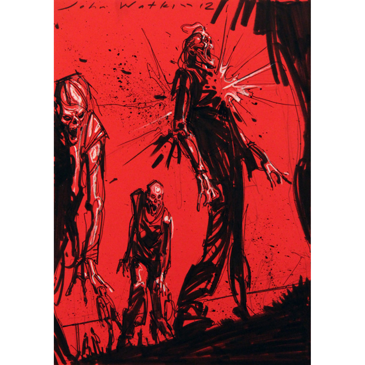 UNTITLED (BLACK AND RED 3)