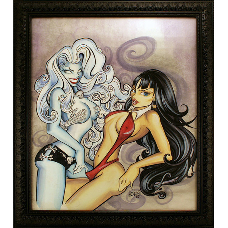 LADY DEATH AND VAMPIRELLA by Alayna Magnan