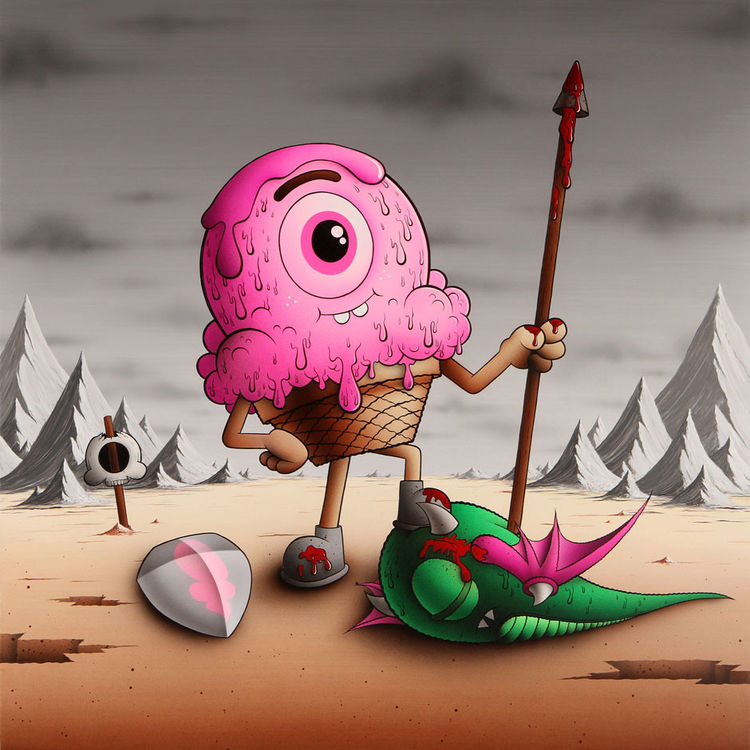 Triumphant Warrior by Buff Monster