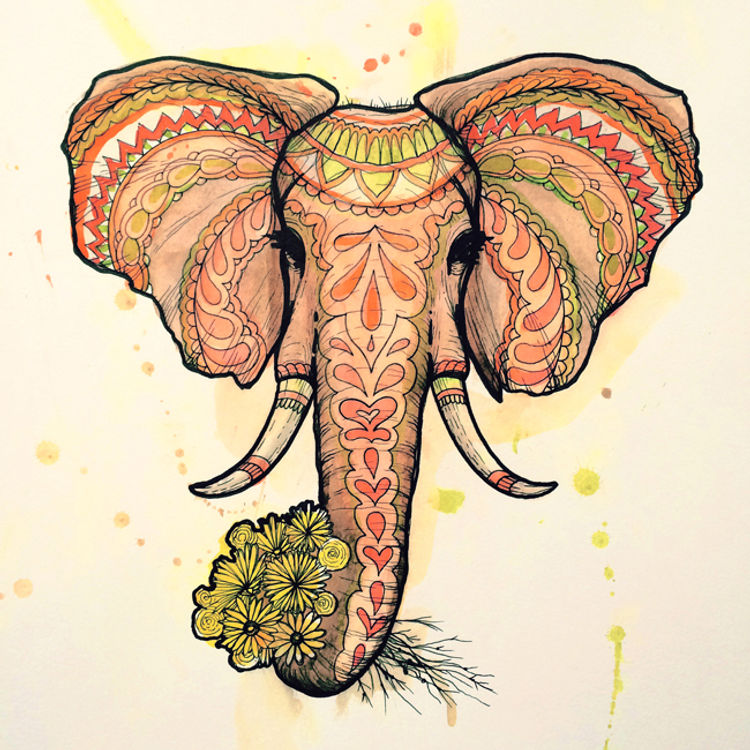 El Elefante print by Dino Nemec