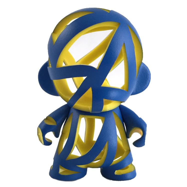 Blind Forty - Blue/Yellow by Carson Catlin