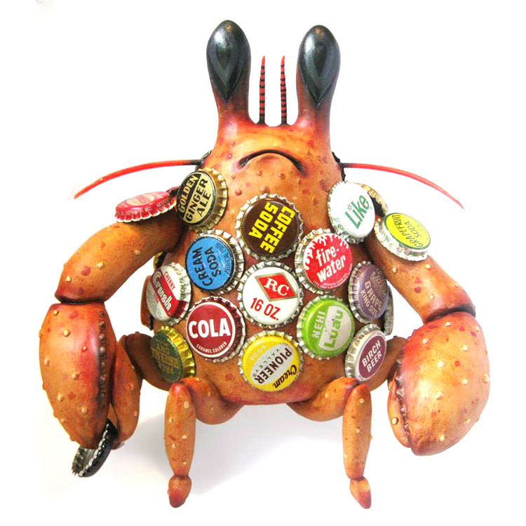 Bottle Cap Crab by Jason Limon