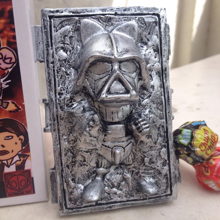Cat Vader in Carbonite by Catmask Meaw