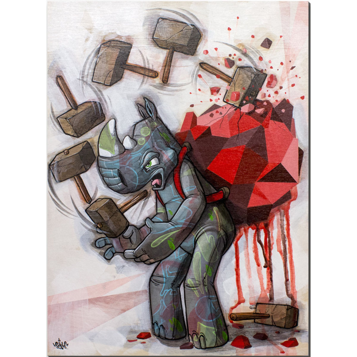 Out Of The Abundance Of The Heart, The Mouth Speaks - Original Artwork