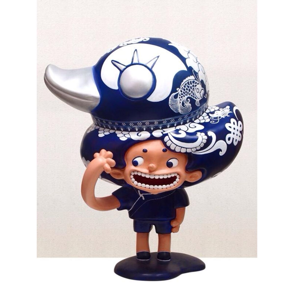 Rustic duck head boy