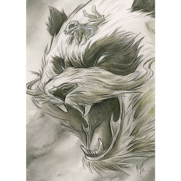 Humble Bear Print by Martin Hsu