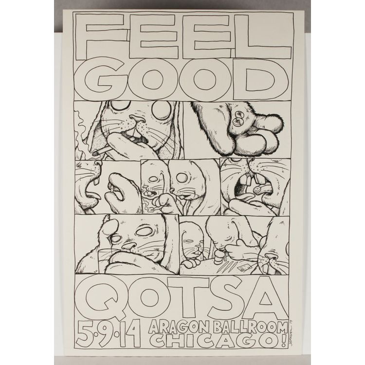 Feel Good (Original Art for Queens of the Stone Age - Chicago 2014) by Jermaine Rogers
