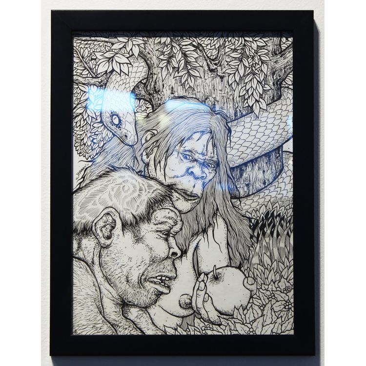 Eden (Original Art for WEEN - NYC 2011) by Jermaine Rogers