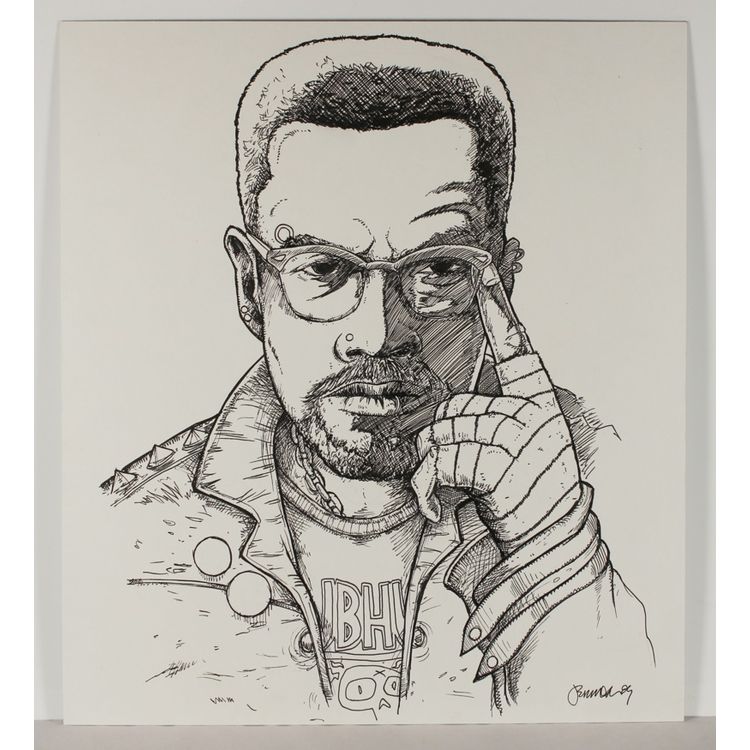 Afro Punk (Malcolm X) by Jermaine Rogers