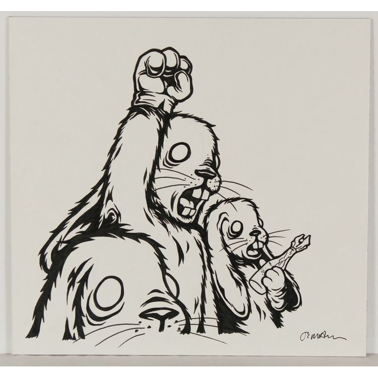 Occupy (Original Art for Bad Brains - 2010 Afro Punk Fest - NYC) by Jermaine Rogers