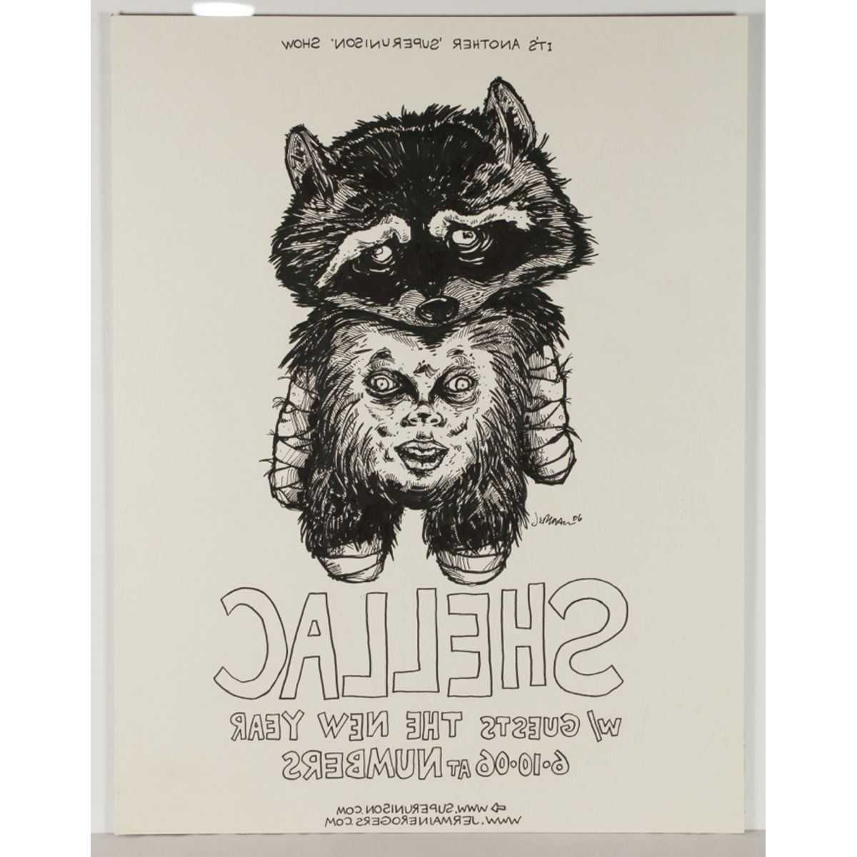 Original Art for Proposed SHELLAC Print 2006 (Art was eventually used for the Deftones Tour of Russia later that year)