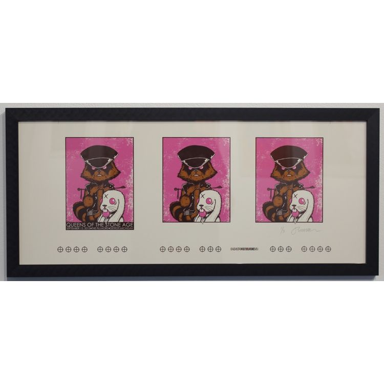 Queens of the Stone Age (Detroit 2013) (Uncut sheet of handbills) by Jermaine Rogers