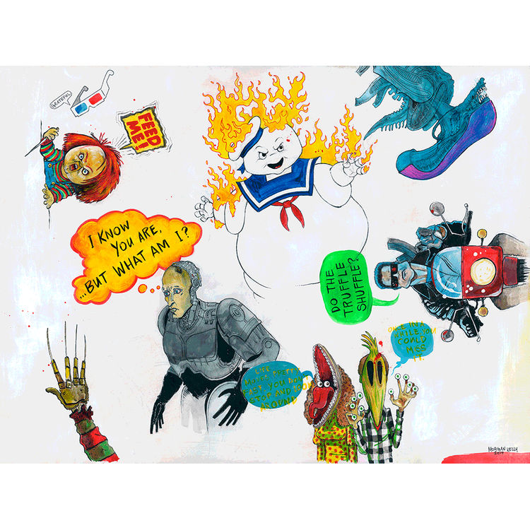 "Introspective Thoughts Of The 80'S" Original by Morgan Kelly